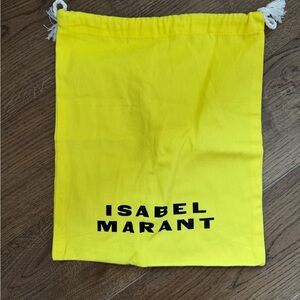 Isabel Marant Vibrant Spring Summer Yellow Dust Storage bag